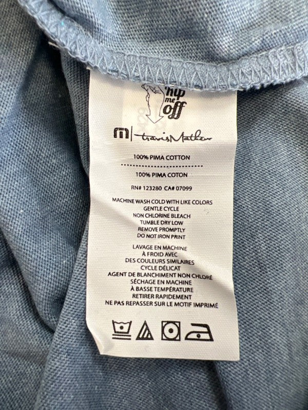 Travis Mathew Men's Blue Graphic "Dad Bod" Short Sleeve T-Shirt - XXL image 4