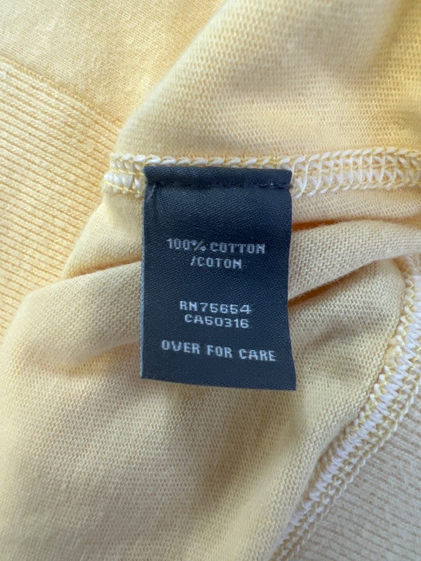 Abercrombie & Fitch Men's Yellow/White Cotton Graphic Zip Up Hooded Jacket - XL image 4