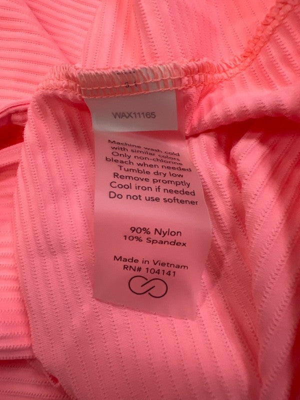 Calia Women's Bright Pink Horizontal Ribbed Sleeveless Athletic Tank Top - L image 4