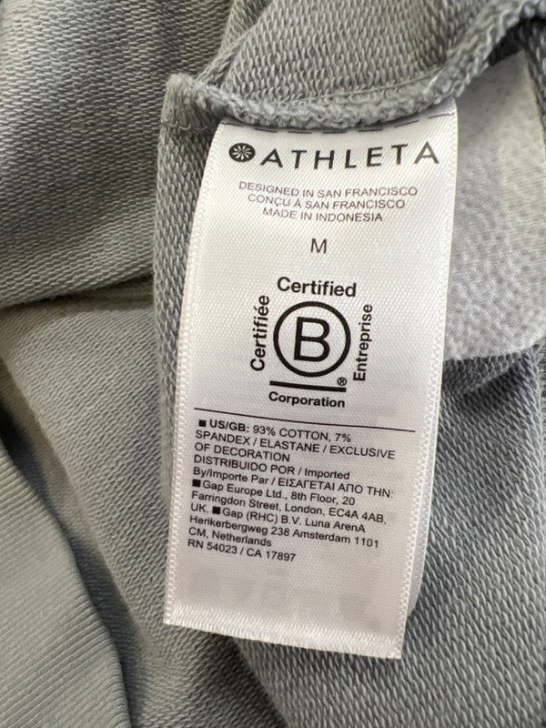 Athleta Women's Gray Pullover Crewneck Athletic Sweatshirt - M image 4