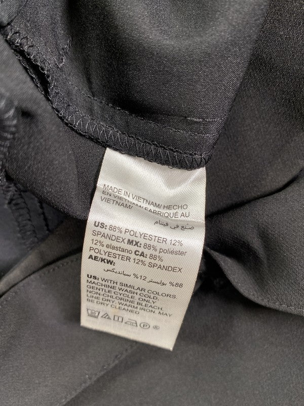 Chico’s Women’s Black Polyester Stretch Tie Front Pants - 00/US 2 R image 4