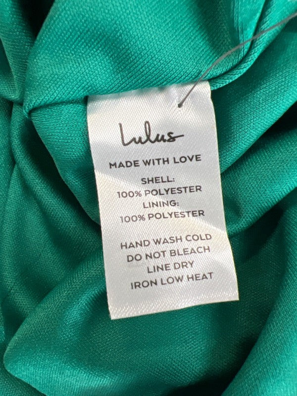 Lulu's Women's Green/Pink Floral Forever Long Sleeve Smocked Skater Dress - S image 4