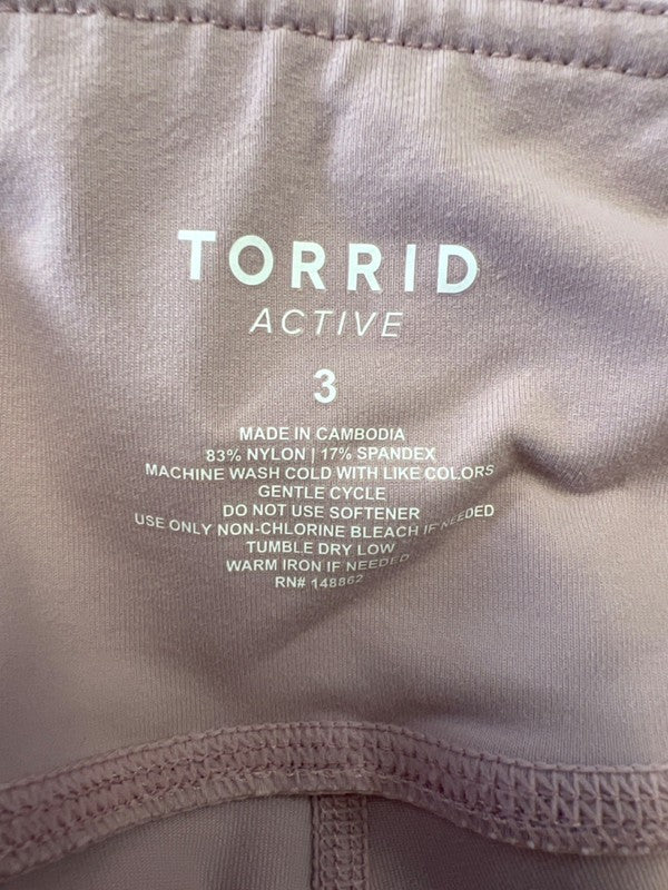 Torrid Active Women's Pink Cropped Athletic Leggings - Plus 3 image 3