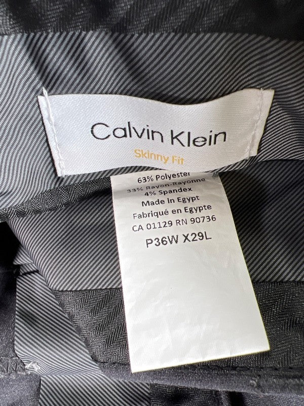 Calvin Klein Men's Gray Skinny Fit Dress Pants - 36x29 image 3