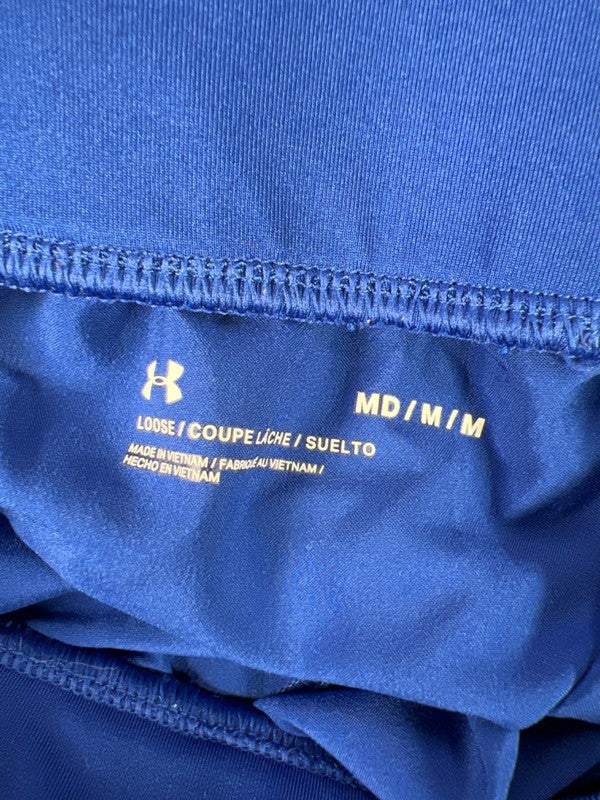 Under Armour Women's Blue Mesh Trim Pull On Unlined Athletic Shorts - M image 3