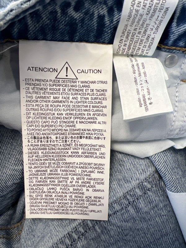 Zara Women's Light Wash Button Fly Straight Leg Mid Rise Ankle Denim Jeans - 4 image 4