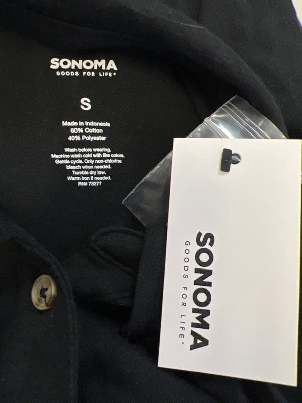 Sonoma Women's Black Basic Sleeveless Polo Shirt - S image 3