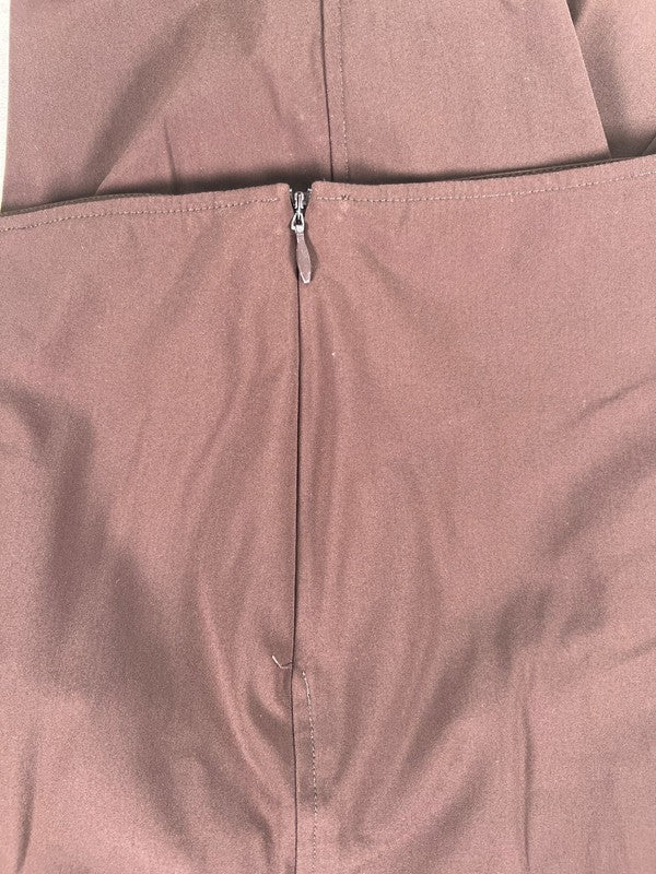 Wolford Women's Brown Side Zip Trouser Dress Pants - 42/US 12 image 5
