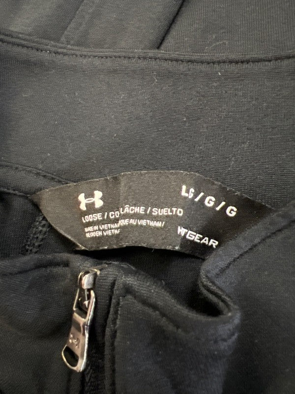 Under Armour Men's Black Long Sleeve 1/4 Zip Tech HeatGear Athletic Shirt - L image 3