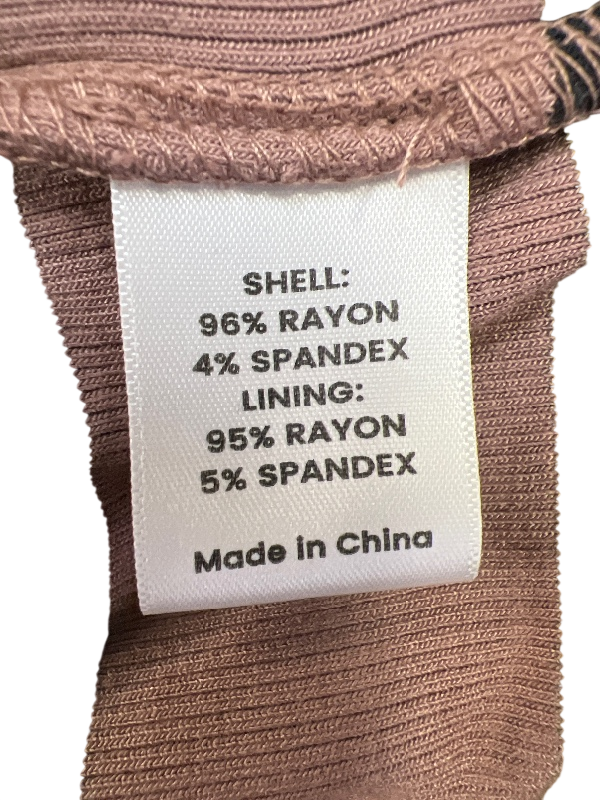 Evereve Women's Brown/Black Striped Long Sleeve Hooded Shirt - S image 4