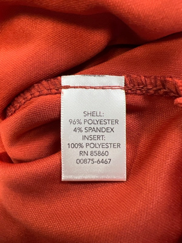 Christopher & Banks Women's Orange/Pink Tiered Sleeveless Midi Dress - XL image 4