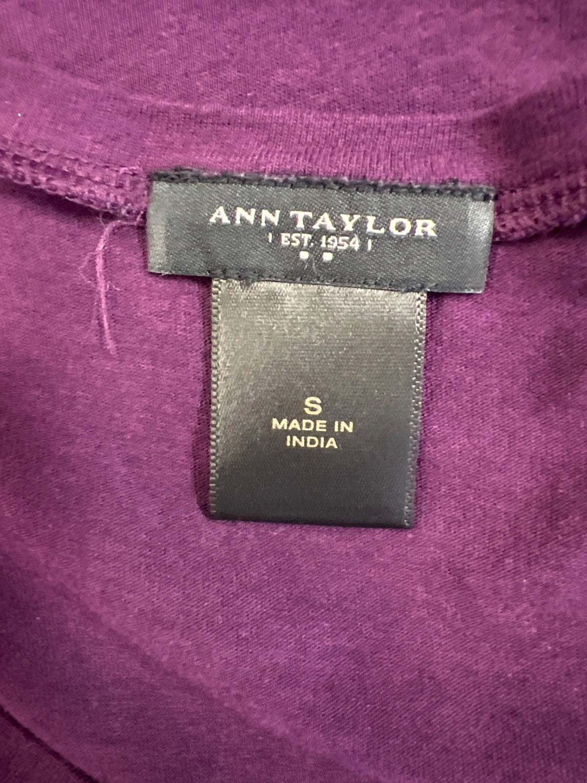Ann Taylor Women’s Purple Layered Front Tank Top - S