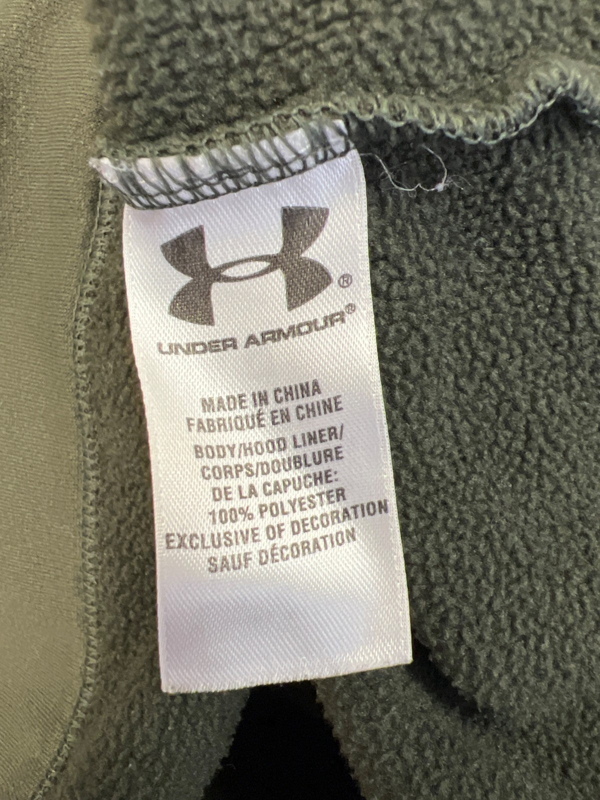 Under Armour Women’s Green Fleece Lined Semi-Fitted Pullover Sweatshirt - S