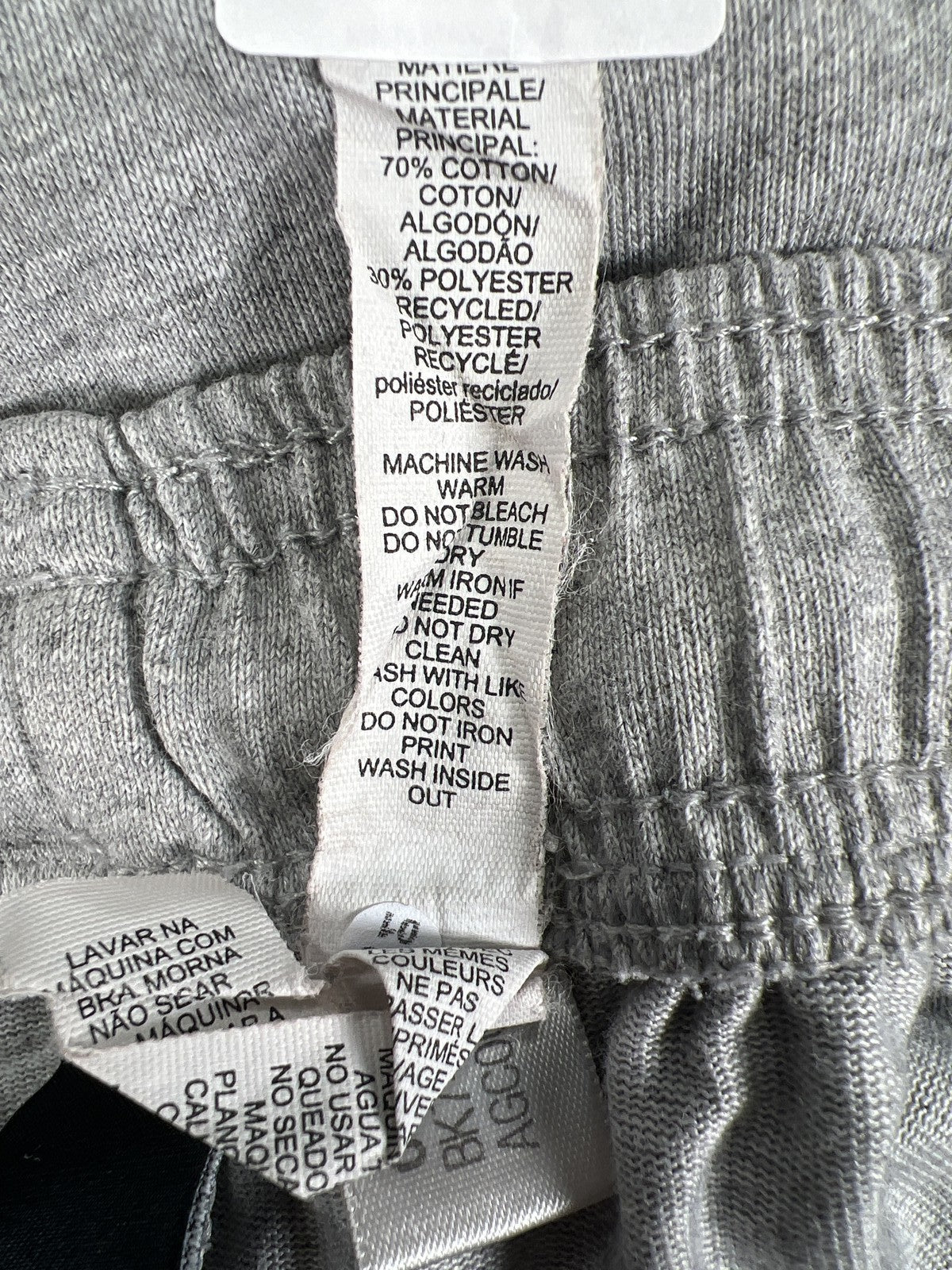 Adidas Men’s Gray Essentials Taped Jogger Sweatpants - S