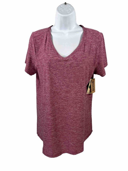 NEW Duluth Trading Co Women's Purple Armachillo V-Neck T-Shirt - M