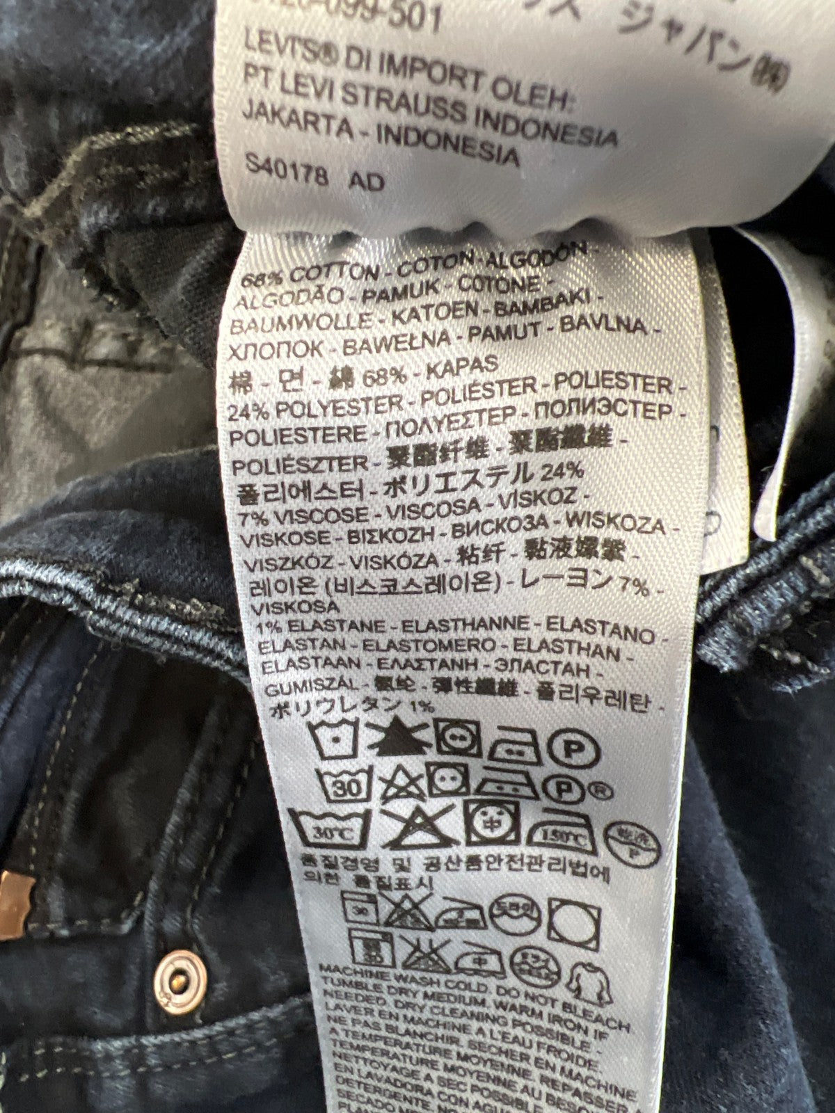 Levi’s Women’s Dark Wash Demi Curve Low Rise Skinny Jeans - 5