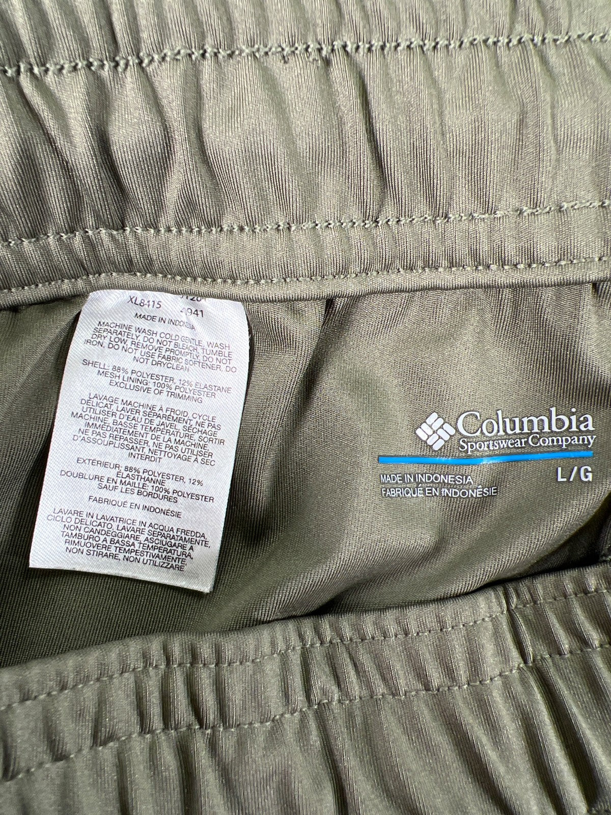 Columbia Women’s Green All Seasons Pull On Straight Leg Pants - L