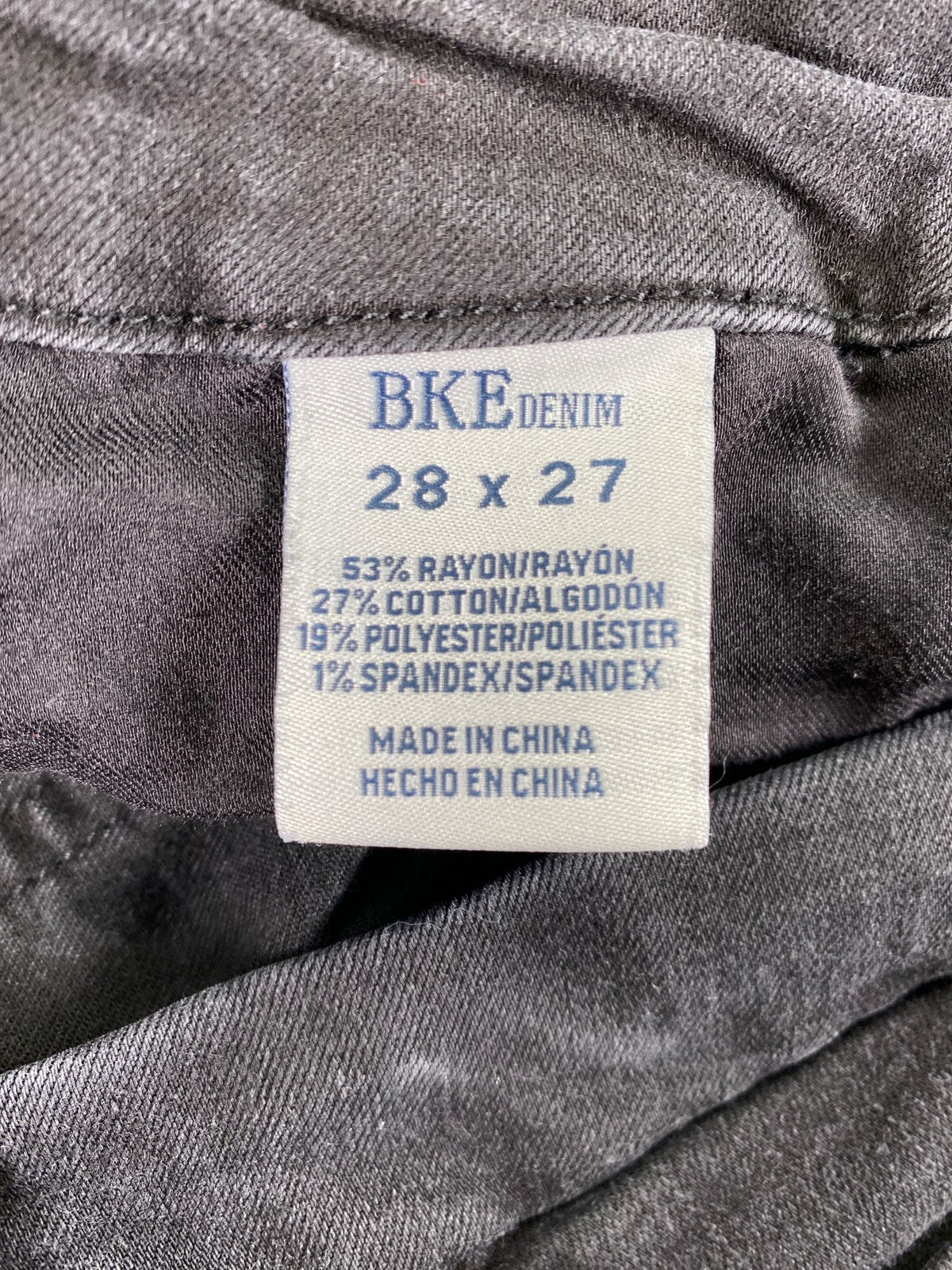 BKE Women’s Black Mid Rise Payton Ankle Skinny Denim Jeans - 28x27