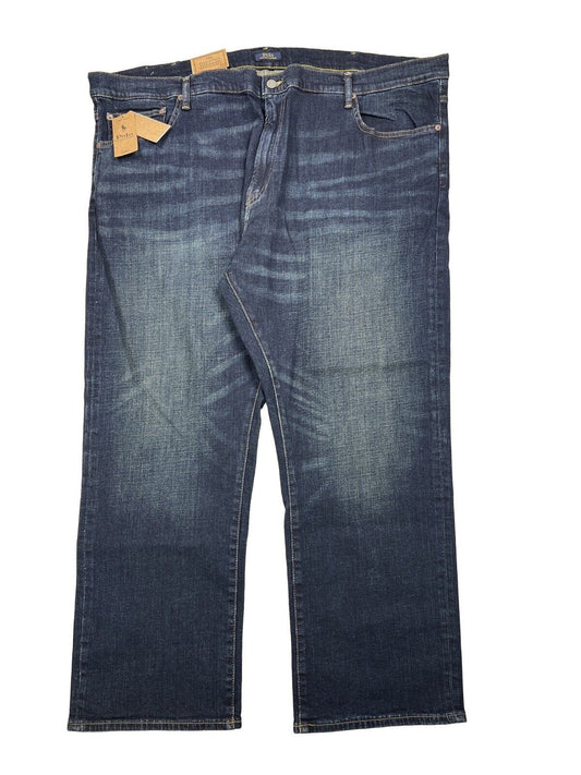 NEW POLO Ralph Lauren Men's Dark Wash Hampton Straight Jeans - 48x30