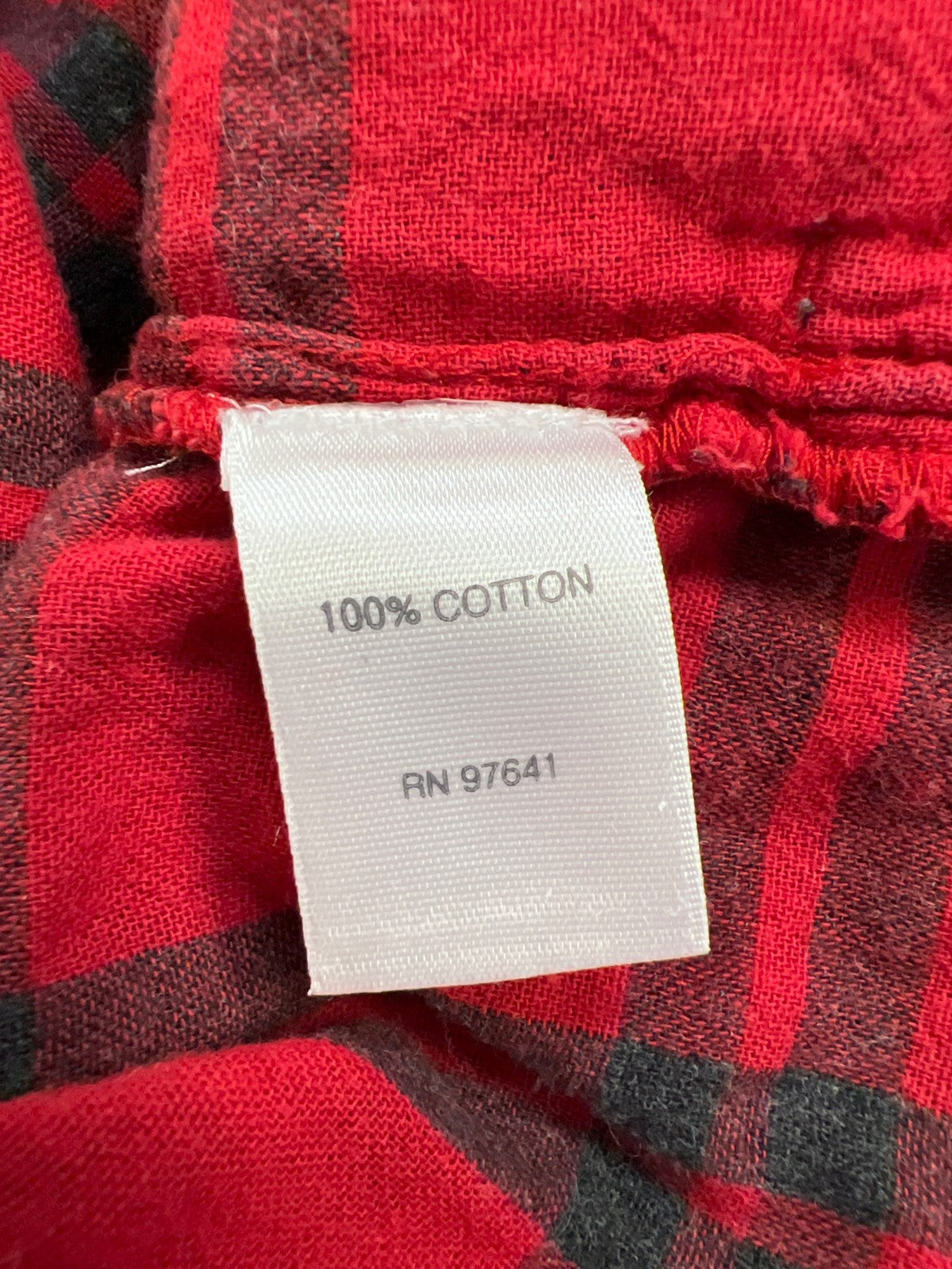 J.Jill Women’s Red Plaid Long Sleeve 1/2 Button Pullover Shirt - M