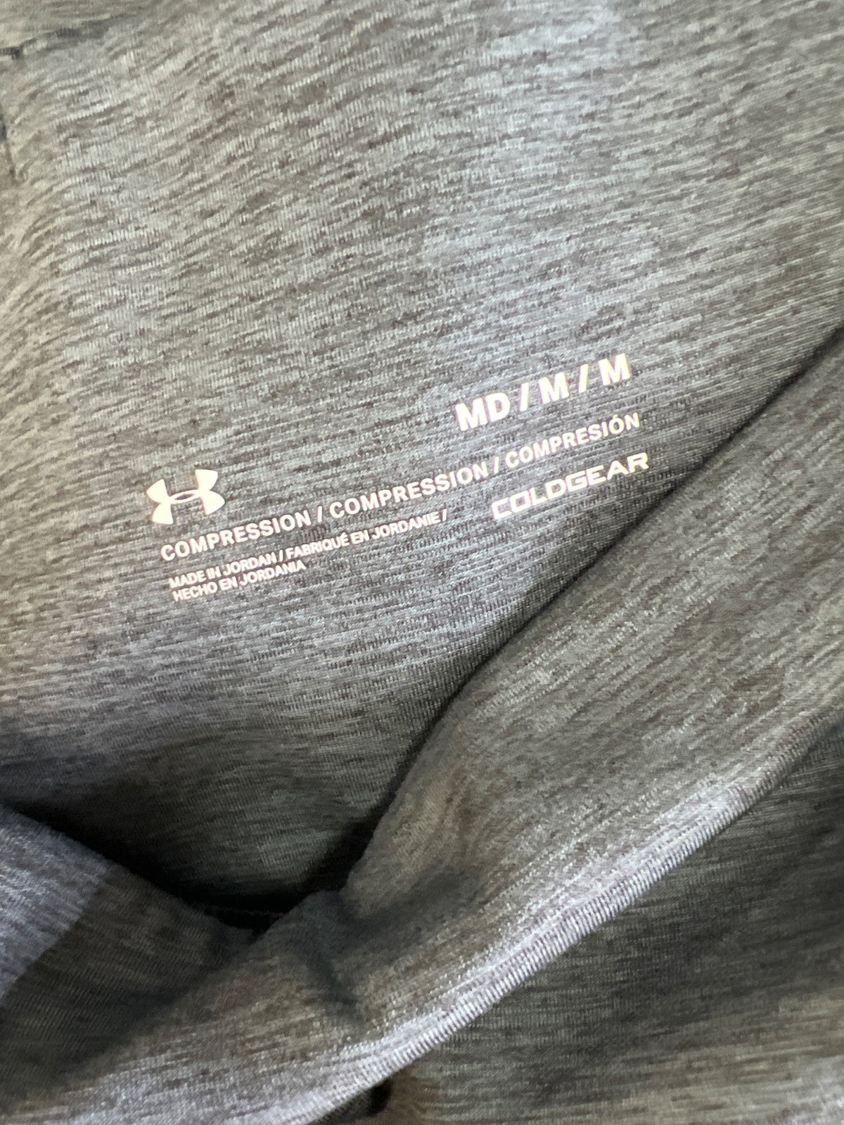 Under Armour Women’s Gray Heathered ColdGear Compression Leggings - M