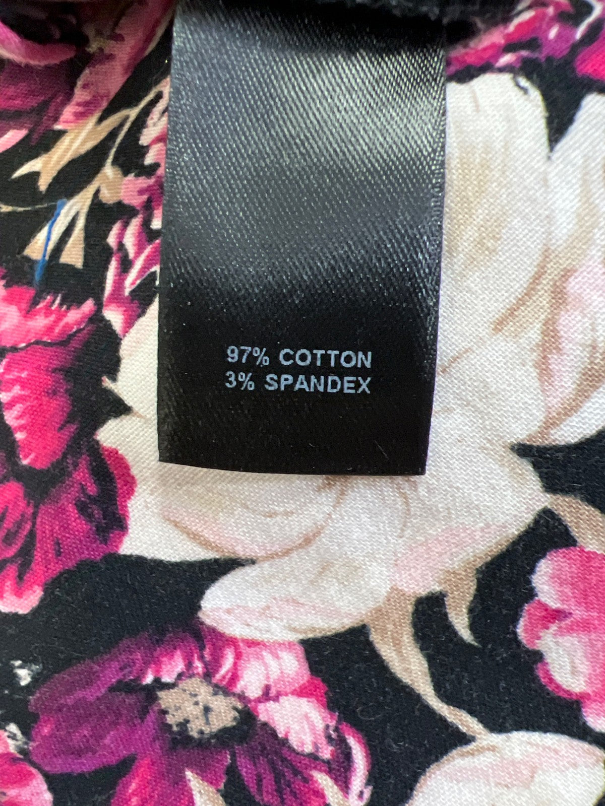 White House Black Market Women’s Black/Purple Floral Slim Ankle Dress Pants - 10