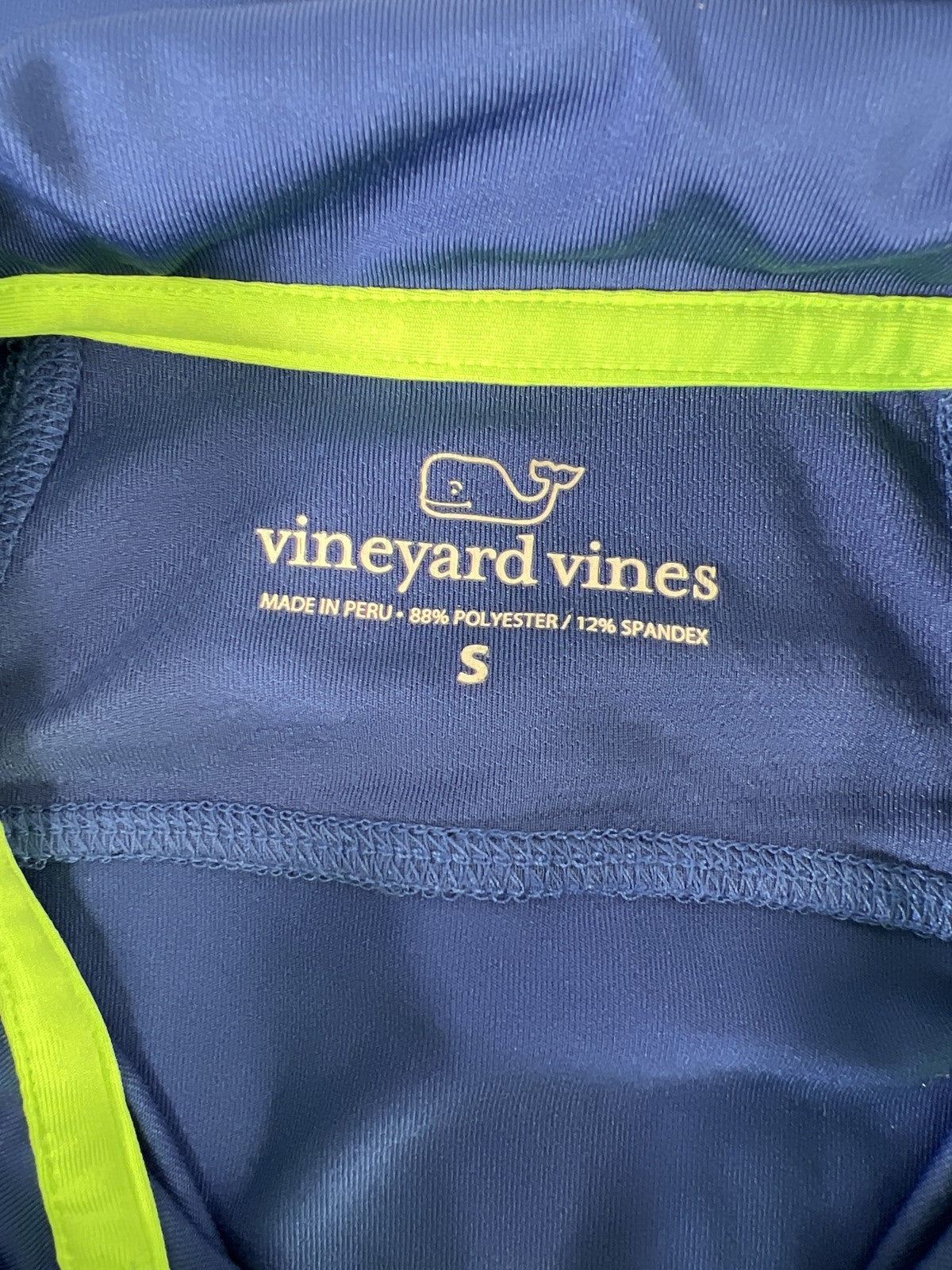 Vineyard Vines Men’s Blue/Green Athletic Full Zip Sweatshirt - S