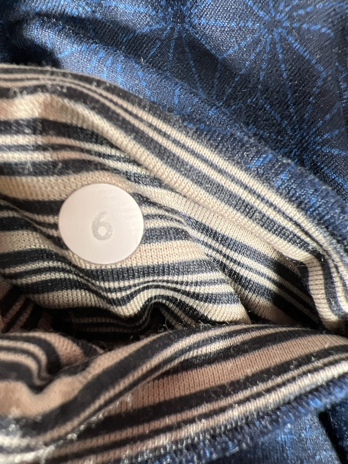 Lululemon Women’s Blue Star Print Crop Wunder Under Leggings - 6