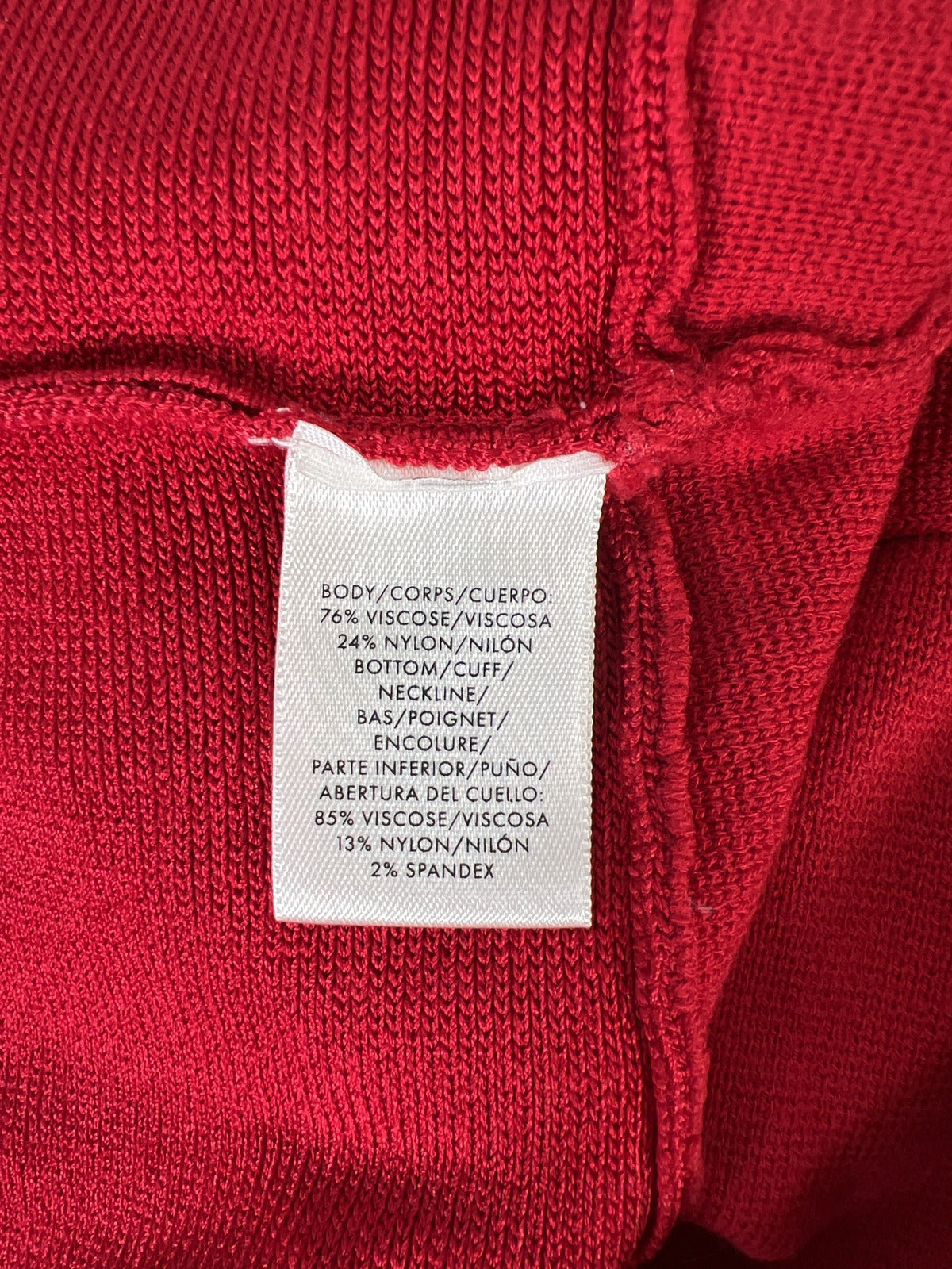 Ann Taylor Women’s Red Long Bell Sleeve Sweater - M