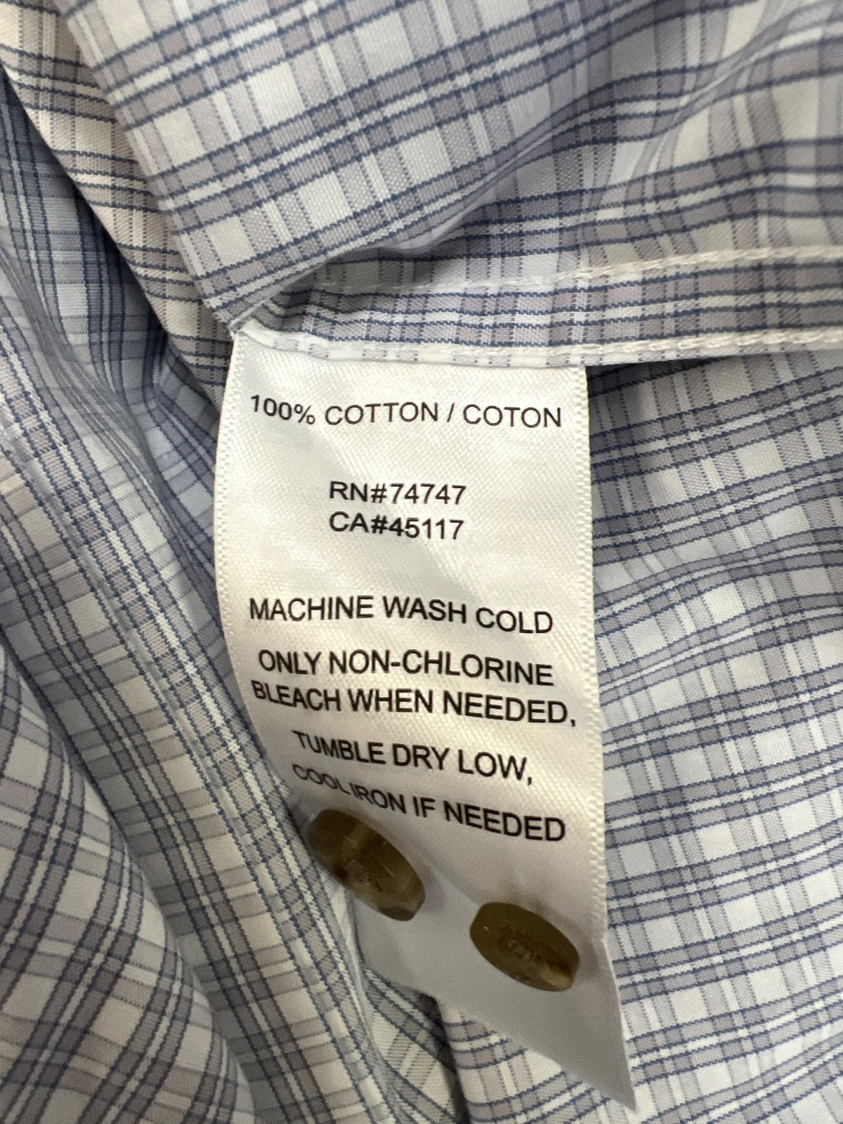 RedHead Men’s Gray/Blue Plaid Short Sleeve Button Up Shirt - XL Tall