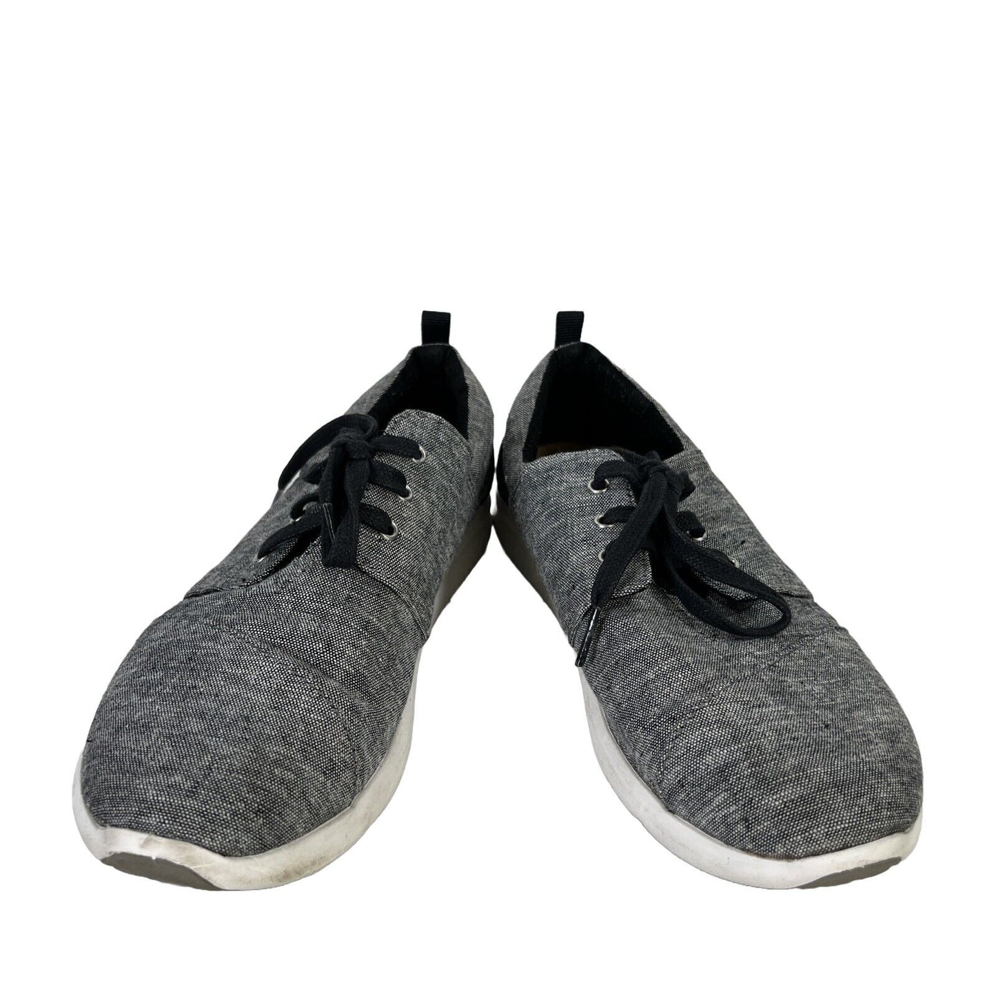 Toms Women's Gray Del Rey Lace Up Casual Sneakers - 8.5