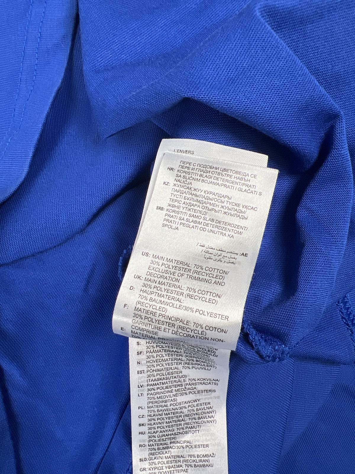 Adidas Men’s Blue Short Sleeve Cotton Graphic T-Shirt - XL