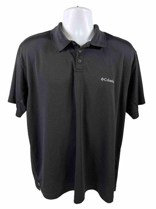 Columbia Men's Black Omni Shade Short Sleeve Polo Shirt - XL