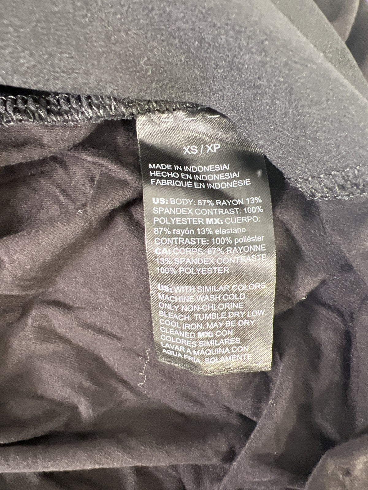 White House Black Market Women’s Black Long Sleeve Sateen Accent Shirt - XS