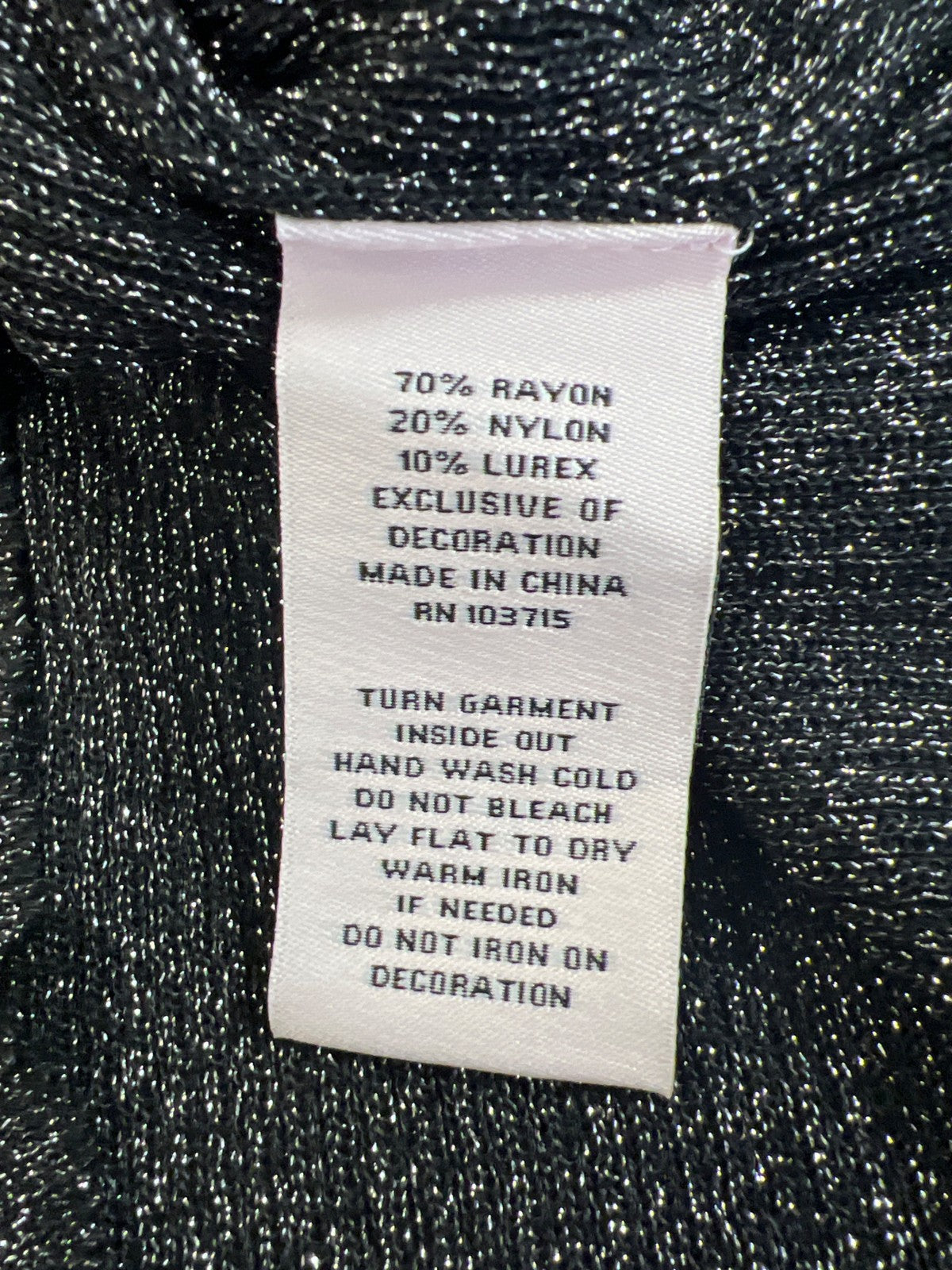 Nanette Lepore Women’s Black Metallic Ruffle Trim Sleeveless Sweater - L