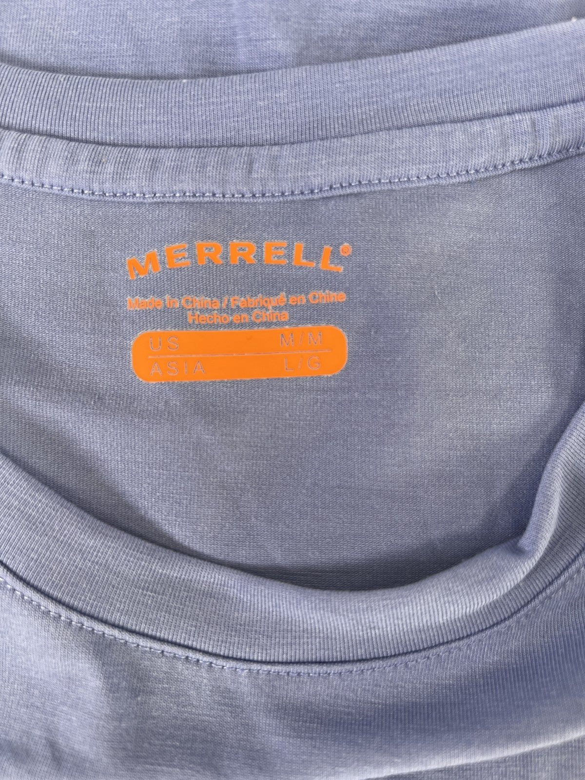 Merrell Women’s Blue Short Sleeve Athletic Shirt - M