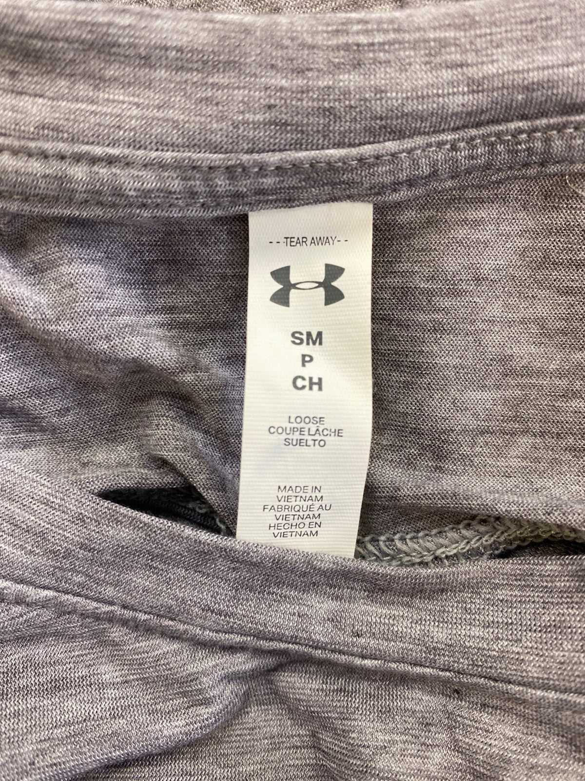 Under Armour Women’s Gray Heathered Open Back Long Sleeve T-Shirt - S