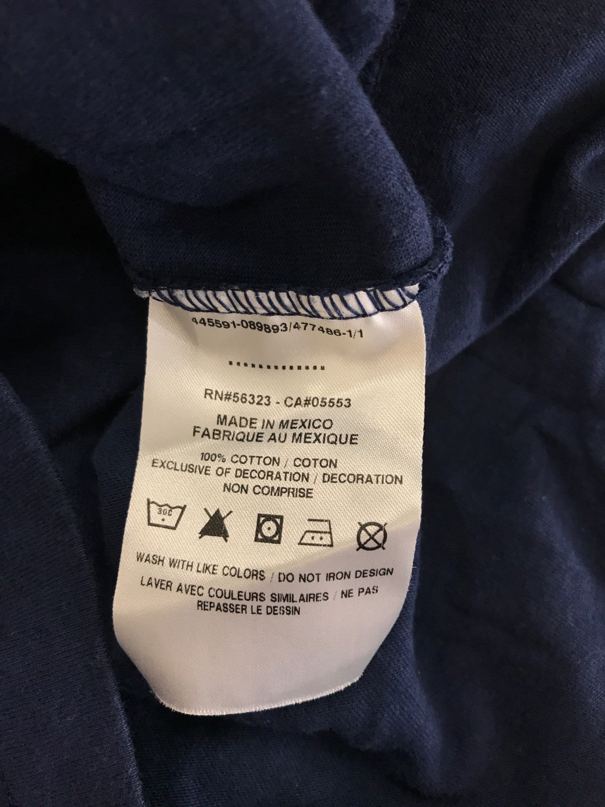 Nike Women’s Navy Blue U of M Michigan Loose Fit Cropped T-Shirt - L