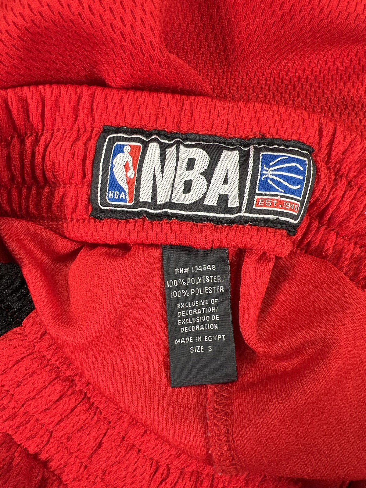 NBA Men’s Red/Black Athletic Basketball Shorts - S