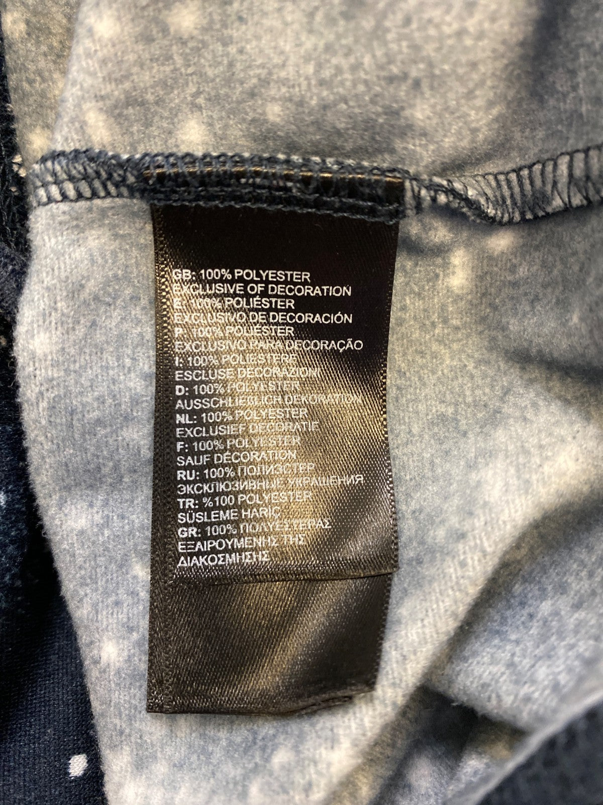 The North Face Women’s Blue Snow Print 1/4 Zip Pullover Jacket - M