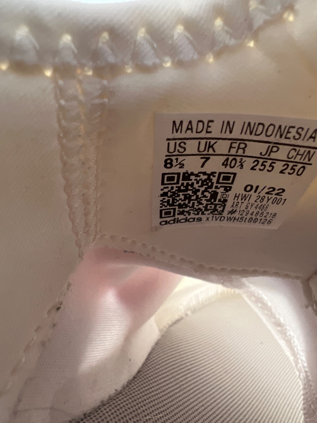 Adidas Women’s White/Pink Cloudfoam Slip On Walking Sneakers - 8.5