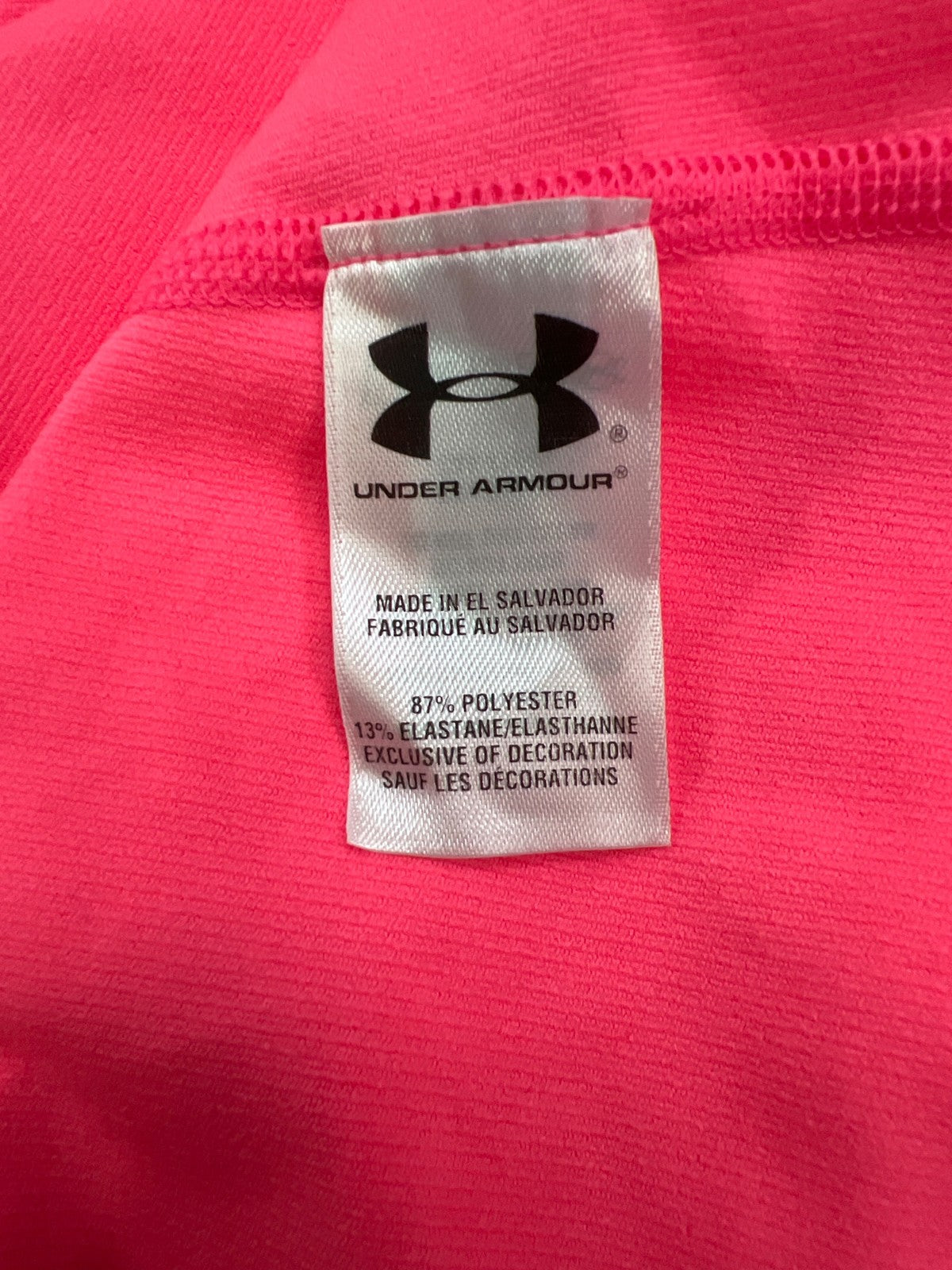 Under Armour Women’s Pink ColdGear Fitted Mock Neck Athletic Shirt - L