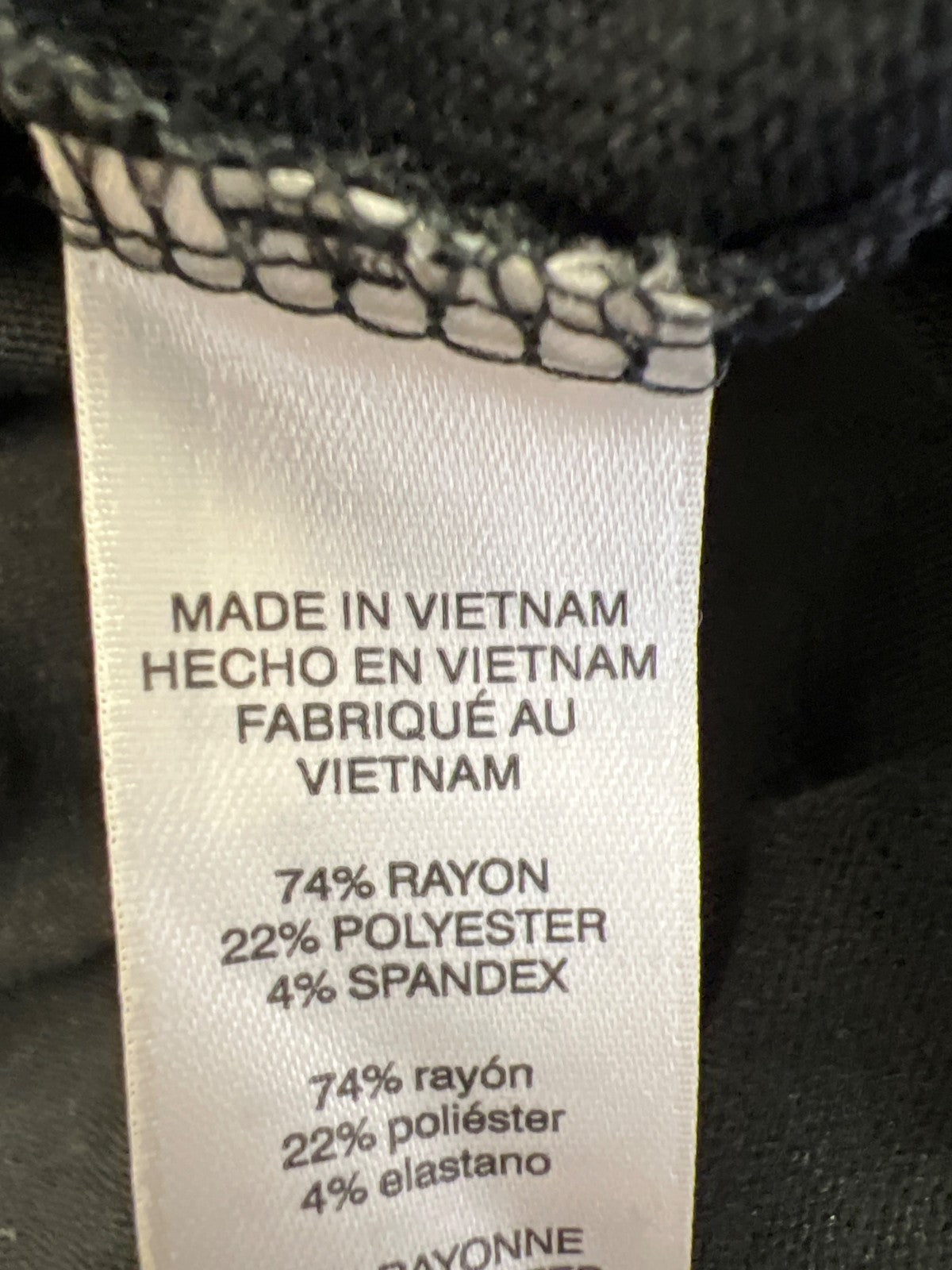 Chico’s Women’s Black 3/4 Sleeve Cowl Neck Sweater - 1/US M