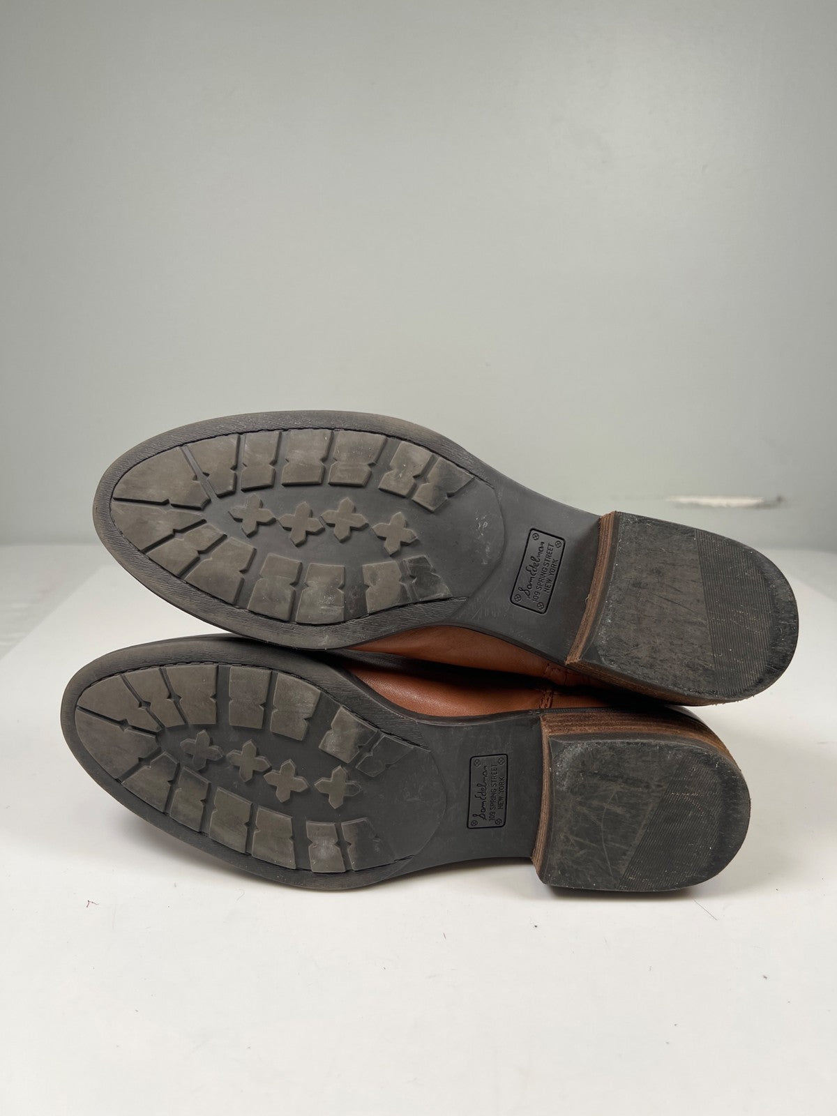 Sam Edelman Women’s Brown Leather Pierce Over The Knee Boots - 8.5