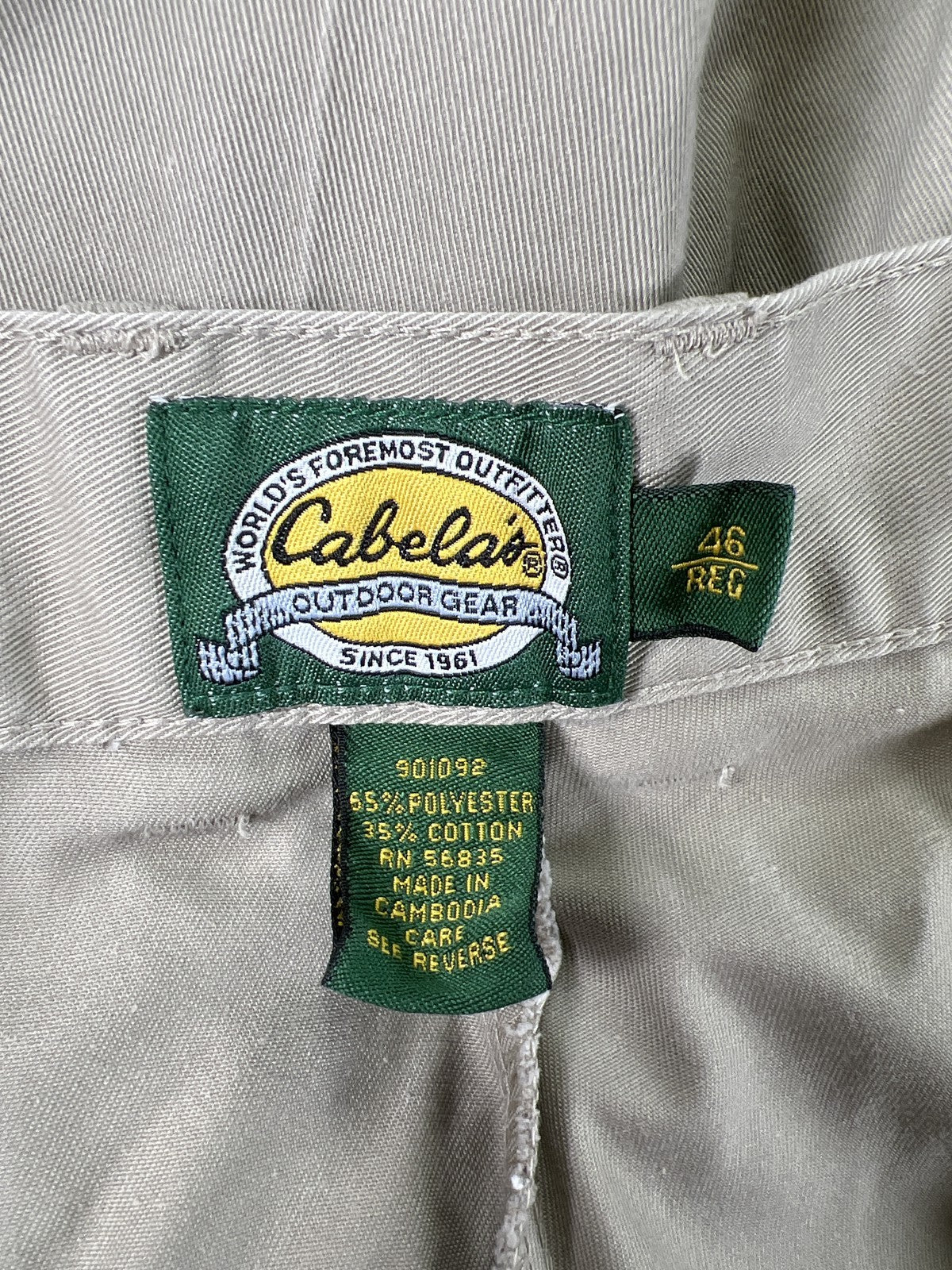 Cabela’s Men’s Beige Straight Leg Khaki Pants - 46