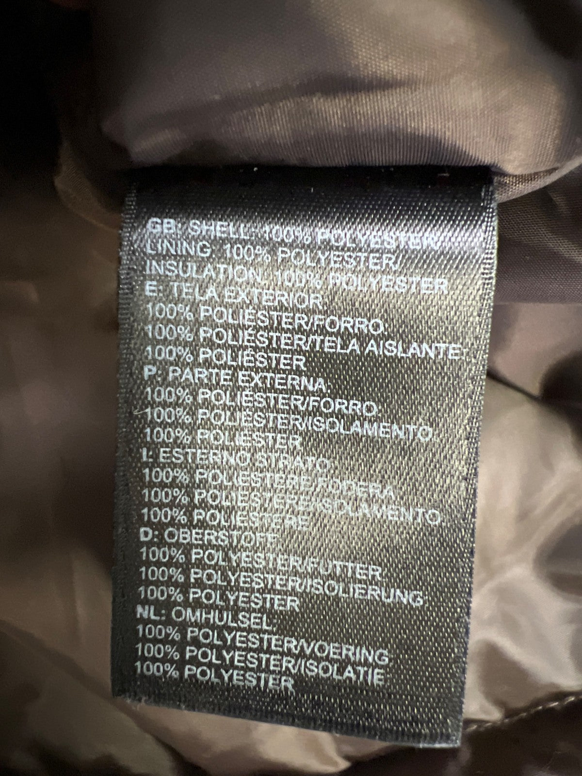 The North Face Women’s Brown Long Sleeve Full Zip Puffer Jacket - M