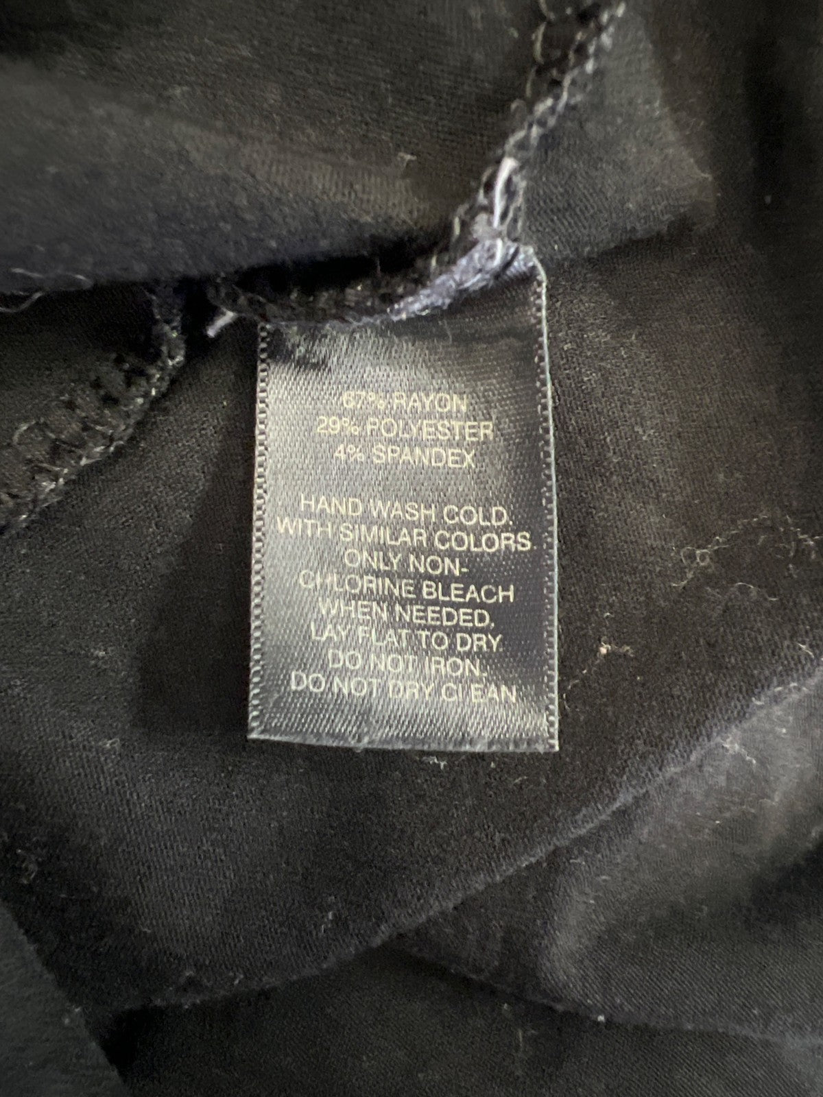 White House Black Market Women’s Black Rhinestone Drape Neck Tank Top Blouse - S