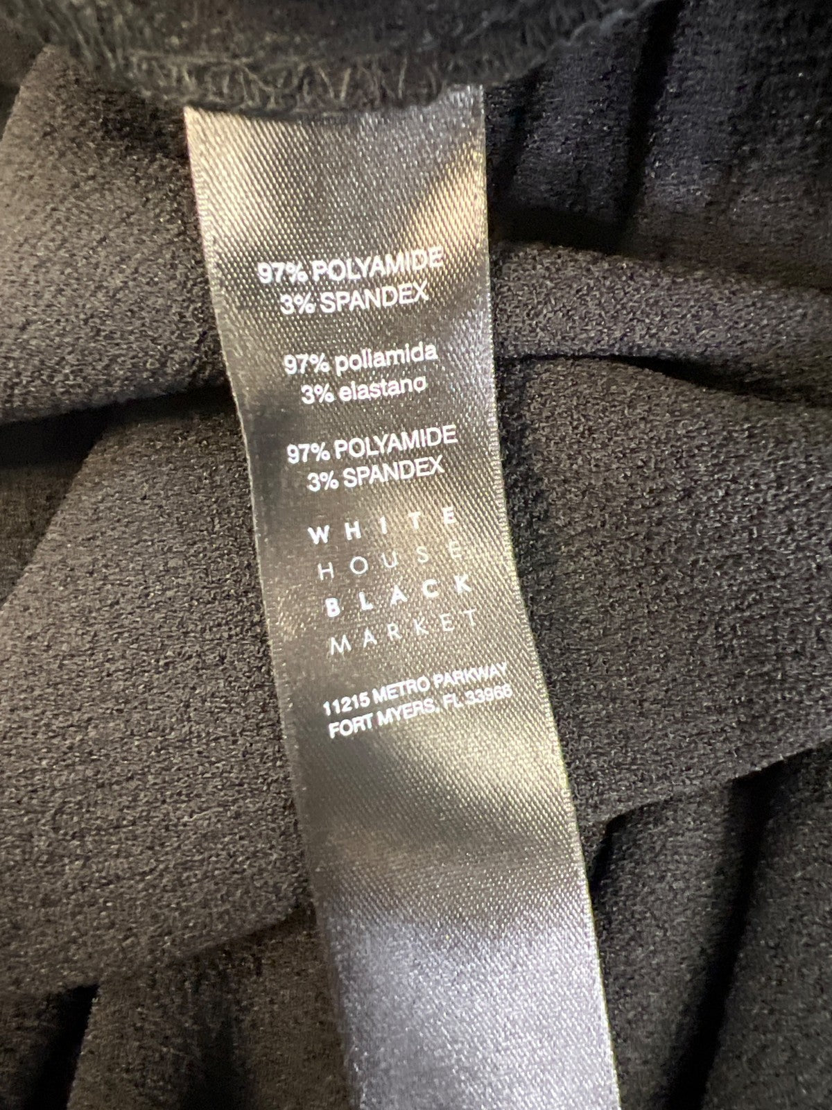 White House Black Market Women’s Black Stretch Pull On Wide Leg Crop Pants - 12