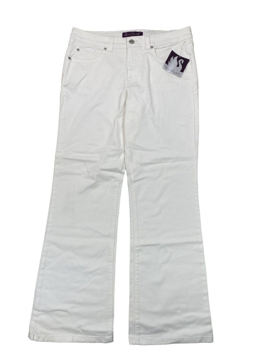 NEW Gloria Vanderbilt Women's White Stretch Boot Cut Jeans - 14