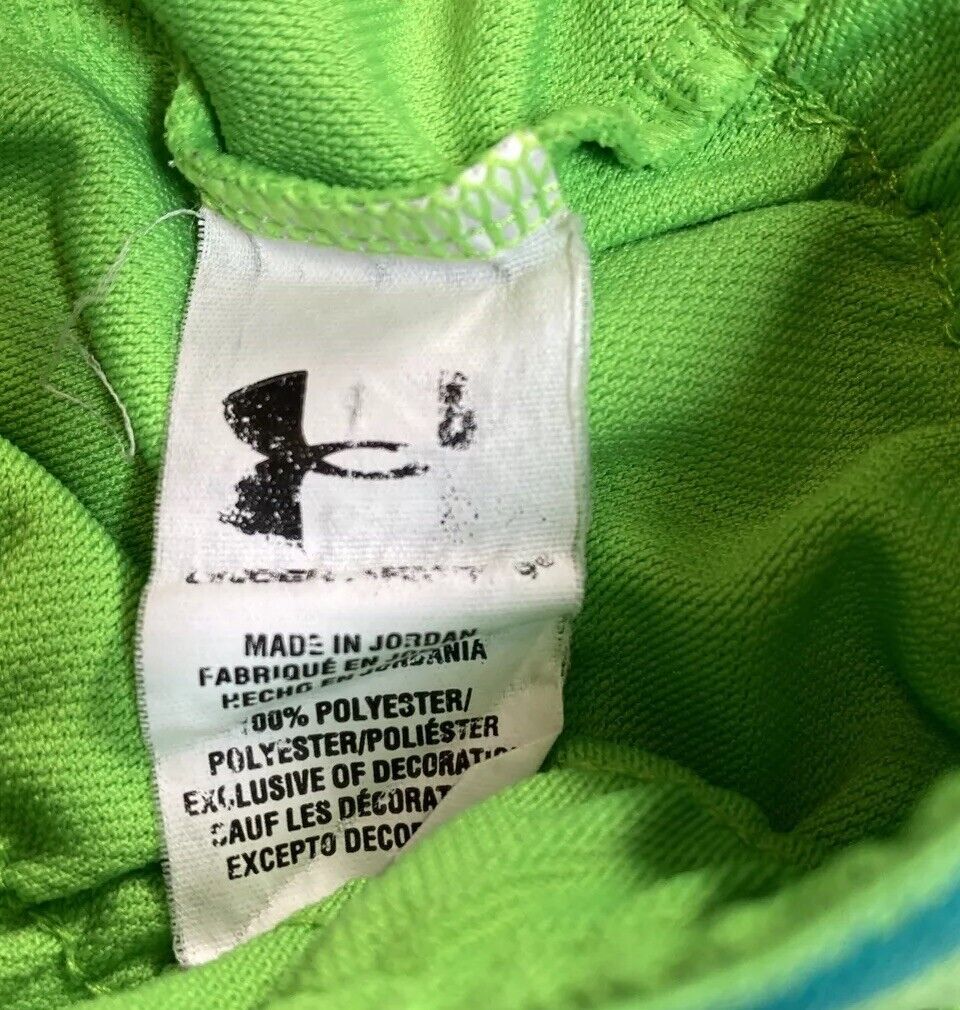 Under Armour Women's Green Loose Fit Play Up Athletic Shorts - XS